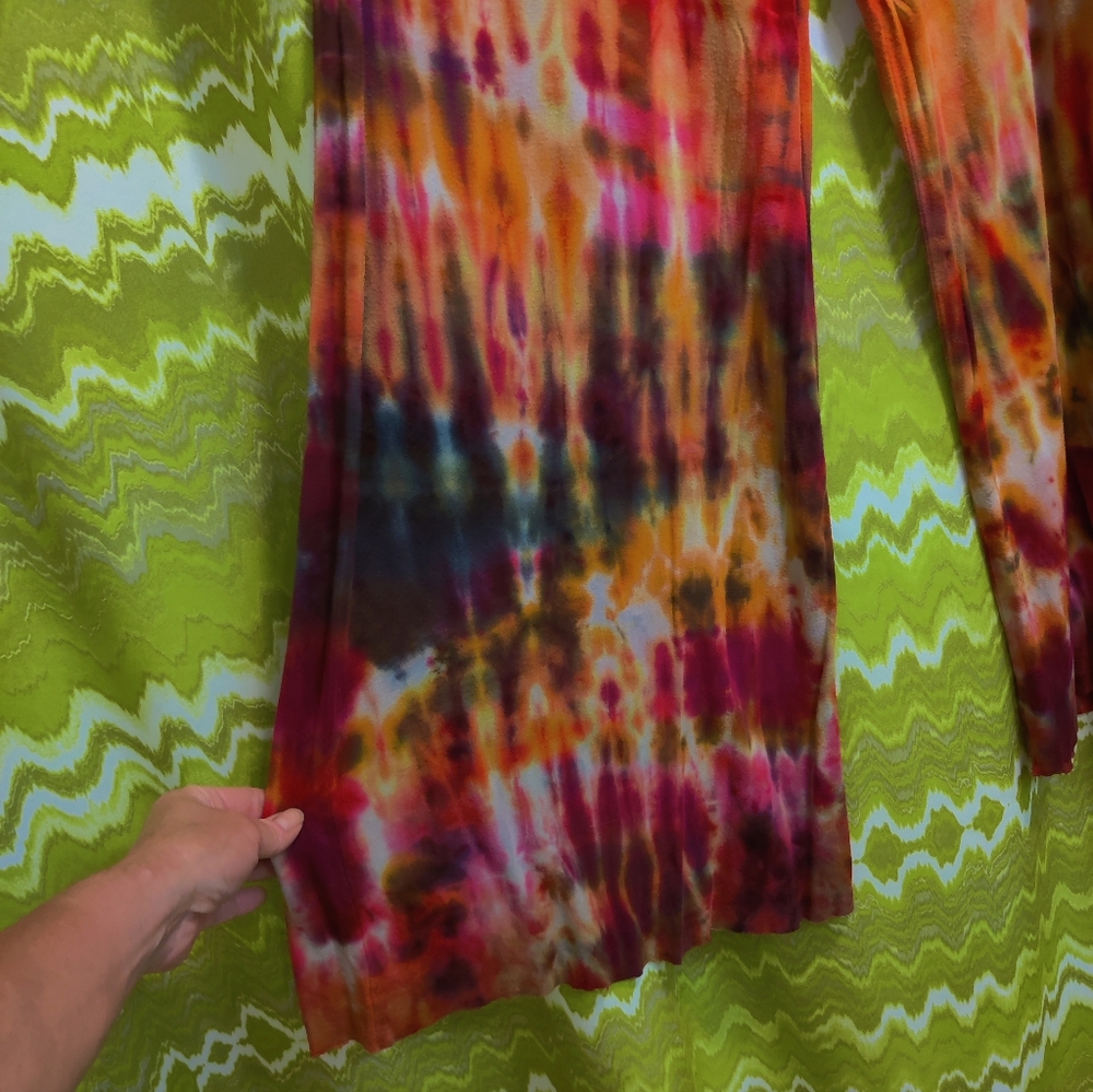 Fall Tie-dye Wide Leg Yoga Pants - Picture 4 of 10